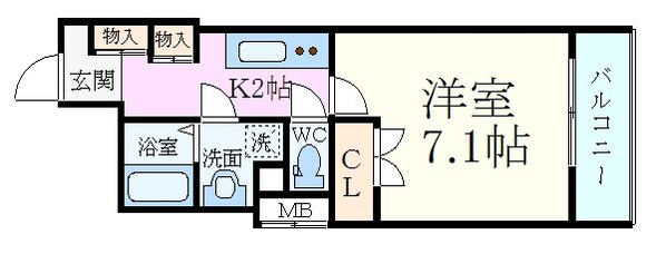 ファーストワン江坂の物件間取画像